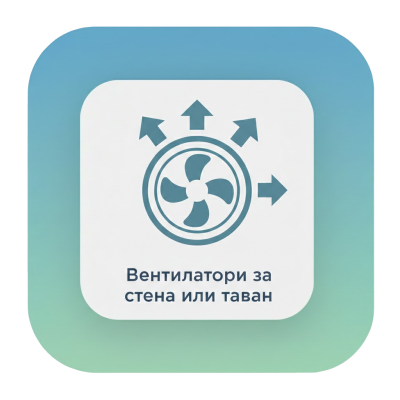 Вентилатори за стена или таван