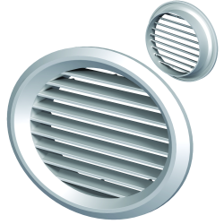 Кръгли пластмасови вентилационни решетки VENTS MV 50/4 bV, ABS