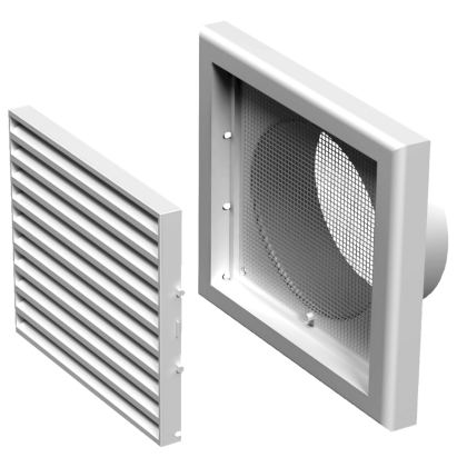 Пластмасова вентилационна решетка VENTS MV 100 VS  ASA