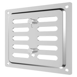 VENTEUROPE 2020MER Хром - Регулируема метална решетка 200x200mm