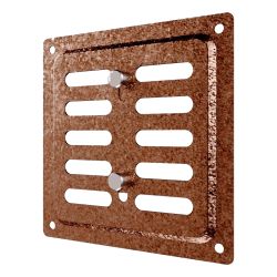 VENTEUROPE 2525MER Античен мед - Регулируема метална решетка 250x250mm