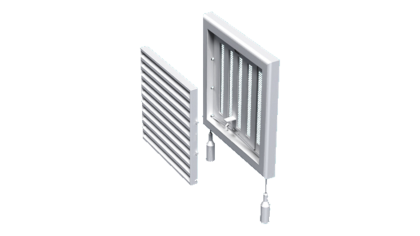 Пластмасова регулируема вентилационна решетка VENTS MV ... RS