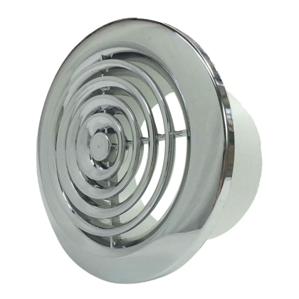 Кръгла пластмасова вентилационна решетка VENTS MV 125 PFS, ABS