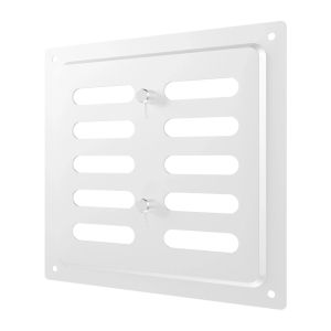 VENTEUROPE 1515MER  БЯЛА - Регулируема метална решетка  150x154mm