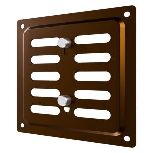 VENTEUROPE 2525MER Метално кафяв - Регулируема метална решетка 250x250mm